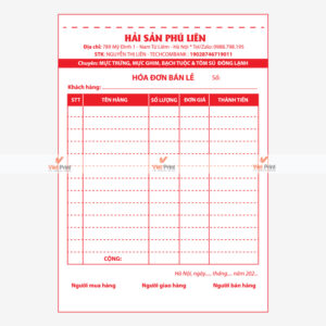 Mẫu Hóa Đơn